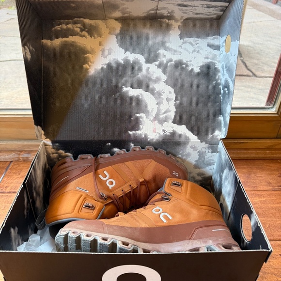 On Cloud-Cloudrock Waterproof Mid Hiking Boot-Pecan color-Women’s 8.5 - Picture 6 of 7